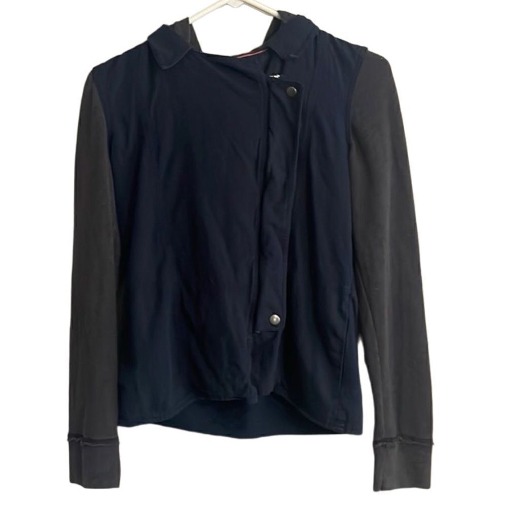 Abercrombie Kids Color Block Zip Up Cotton Blend Hoodie Jacket - Size XL(16)